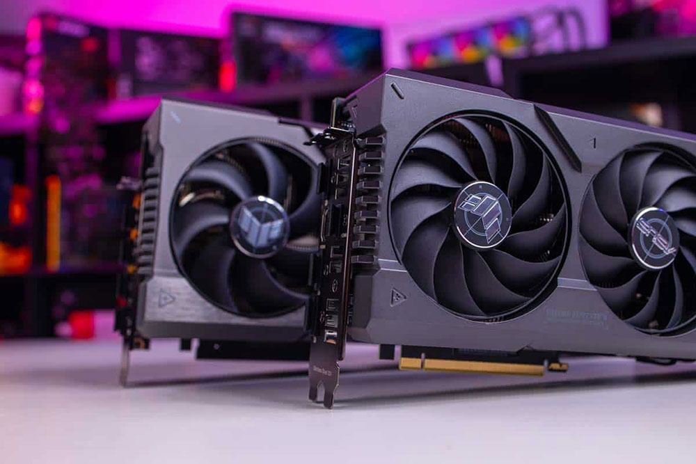 دمای کارکرد و مصرف انرژی ایسوس TUF RTX 4070 Ti SUPER OC